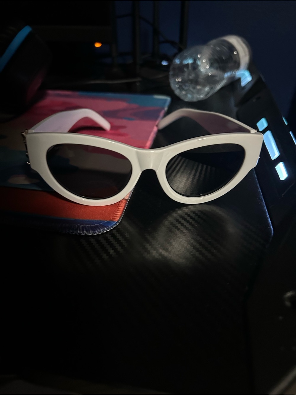 Saint Laurent White Sunglasses Comes with Box - Picture 5 of 6